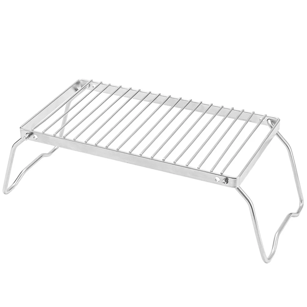 

Adjustable Height Grill Grate Grills Outdoor Barbecue Rack Bbq Portable Racks for Folding