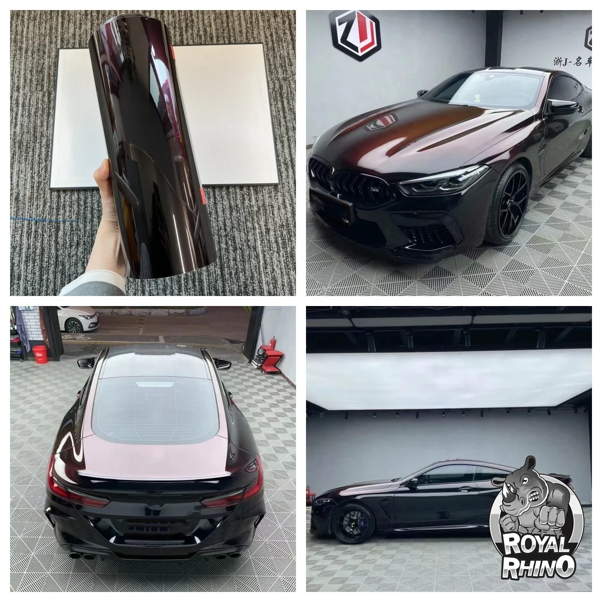 PET Super Glossy Metallic Madeira Magic Color Shift Rainbow Drift Black Red Car Wrap Vinyl Sticker Film 30/50CM*1.52/3/15M