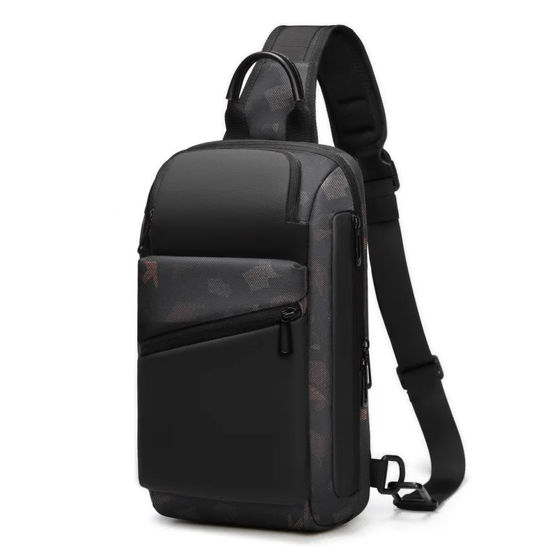 2023 Men\'s Crossbody Chest Bag Multifunctional Outdoor High Quality Trend Sports Leisure Large Capacity One Shoulder Backpack