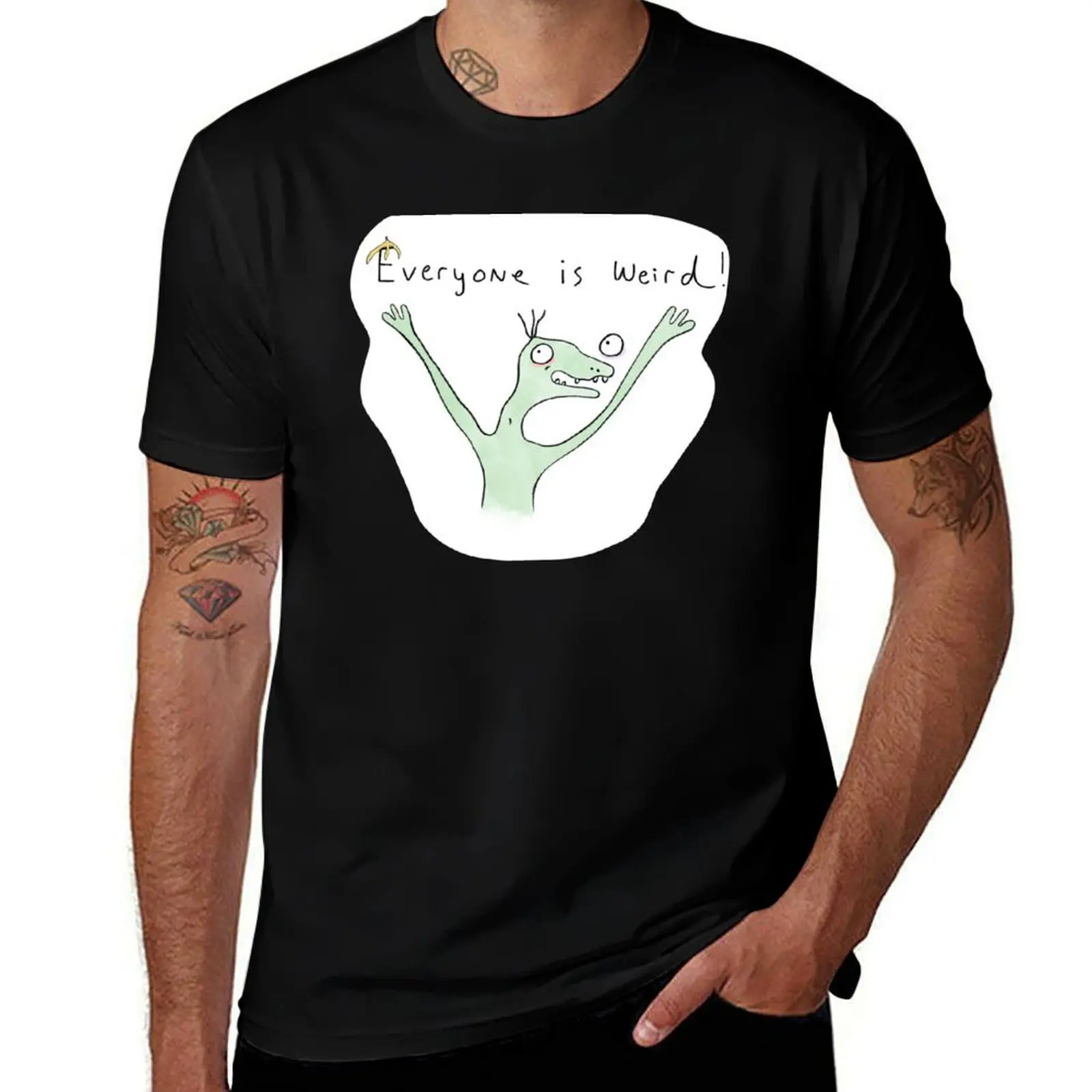 

Everyone is Weird! Rumple Buttercup T-Shirt t shirts for man pack cotton man graphic t shirt T-Shirt