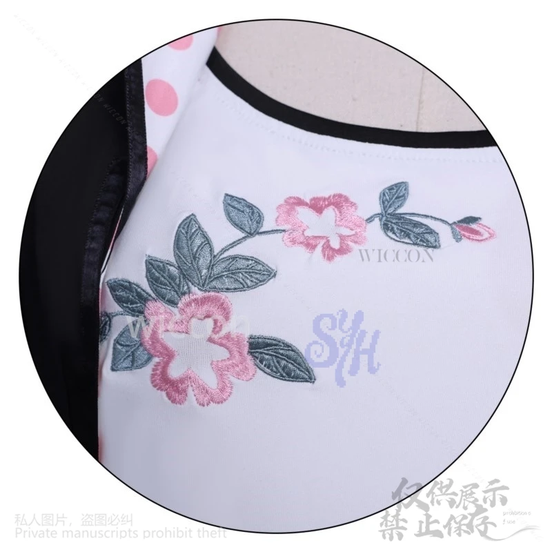 Nadybuu 6th تأثيري ريدي أنيمي زي معطف أسود النقاط الوردية بانت الوردي Kawaii موحدة Jirai Kei الفتيات حفلة الهالوين مخصصة