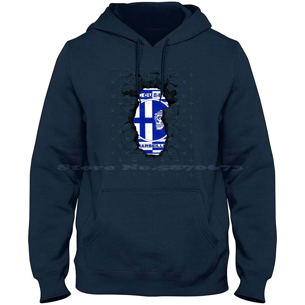 My Marseille Dna 100% Cotton Hoodie Marsiglia France Francais Les Phoceens Marseille Fans Ultras Om Stade Velodrome