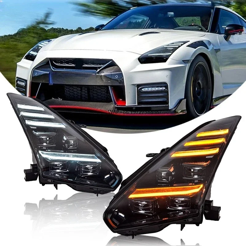

for GTR R35 Headlight 2008-2023 LED Projector Headlamp Upgrade LED Front Lens Projectors GT-R Head Front Lamps