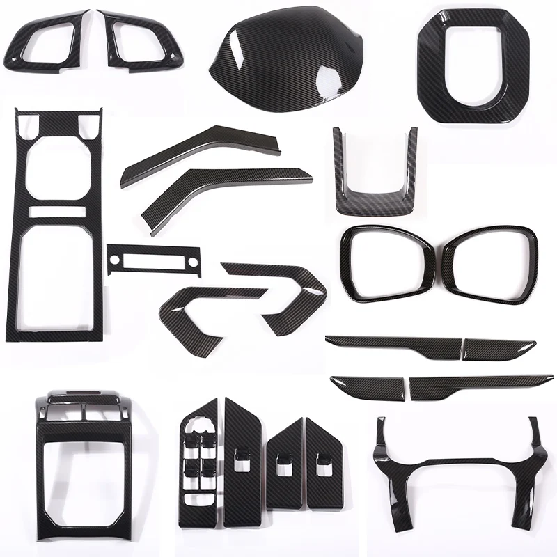 Carbon Fiber For Land Rover Range Rover Evoque 2011-2018 Car Center Console Gear Dashboard Interior Stickers Accessories