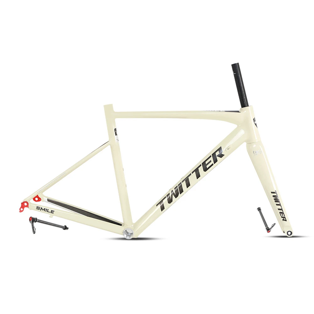 

STLF Popular Sale TWITTER SMILE Disc Brake 7005 Aluminum Frame 700C Bicycle Frame Road Bike Frame with Smooth Welding