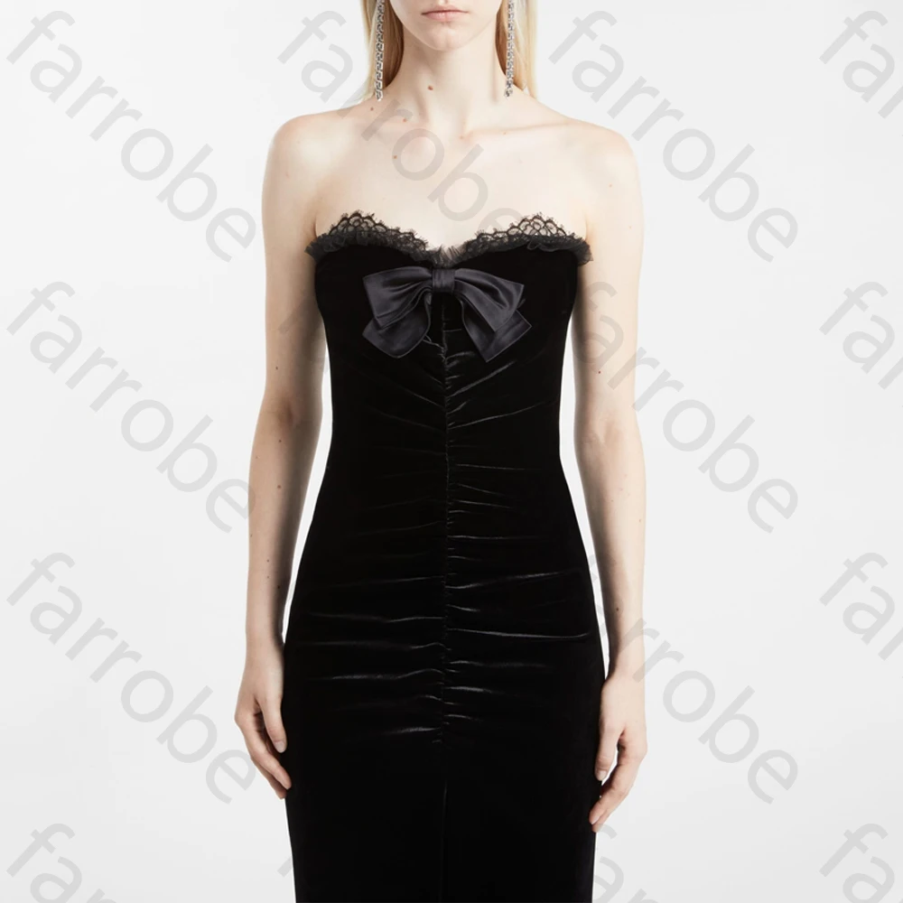 Fora do ombro sem mangas vestidos de noite sexy plissado arco vestido longo requintado alta qualidade vestidos de festa de baile para mulher personalizado