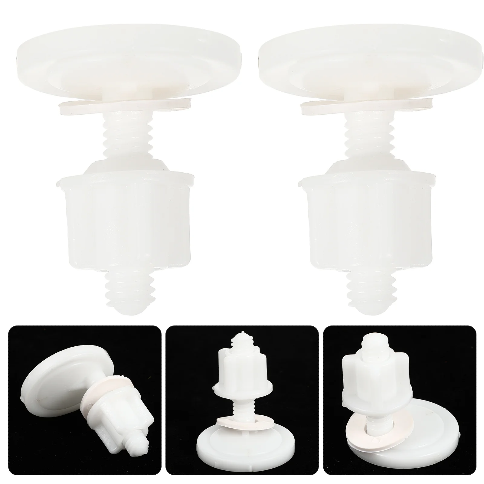 

2 Set Heavy Duty Toilet Bolts Replacement for Seat Hose Washing Machine Fixing Kit Screw Nut Travel