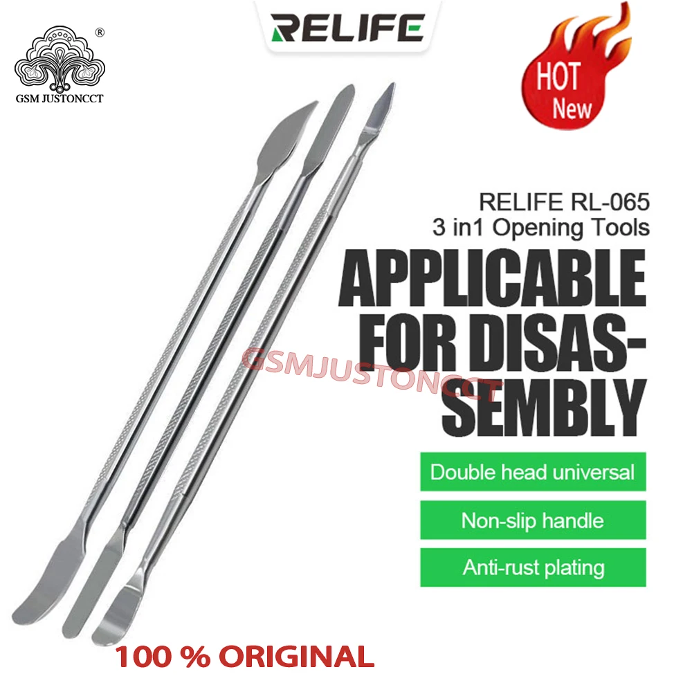 

RELIFE RL-065 Инструменты для открытия 3 в 1 Антикоррозийное покрытие Подходит для разборки Подходит для мобильного телефона/планшета/ноутбука/IPad