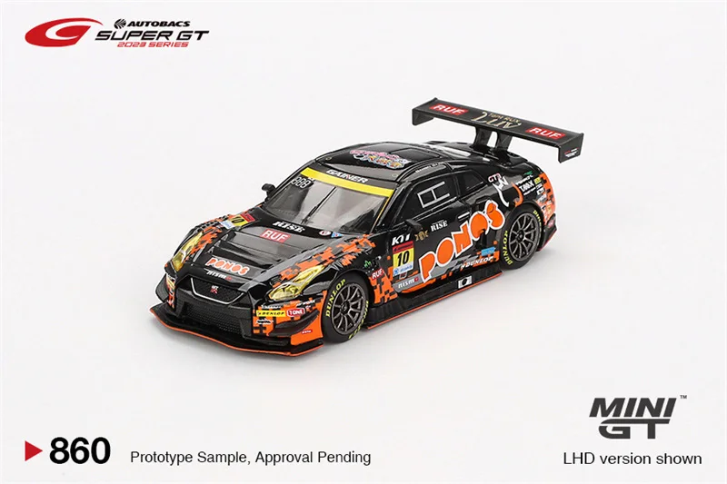 **Pre-Order** Blisterbox - MINI GT 1:64 GT-R NISMO GT3 # 10"PONOS GAINER GT-R" GAINER gegoten modelauto