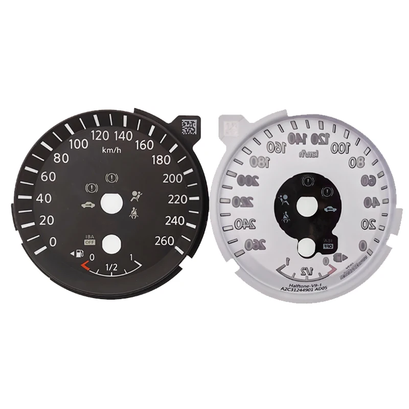 Car Instrument Cluster Gauge Face 0-260km/h VDO Speedometer Dashboard Faceplate Retrofit for Nissan/Infiniti A2C31244901 AD05