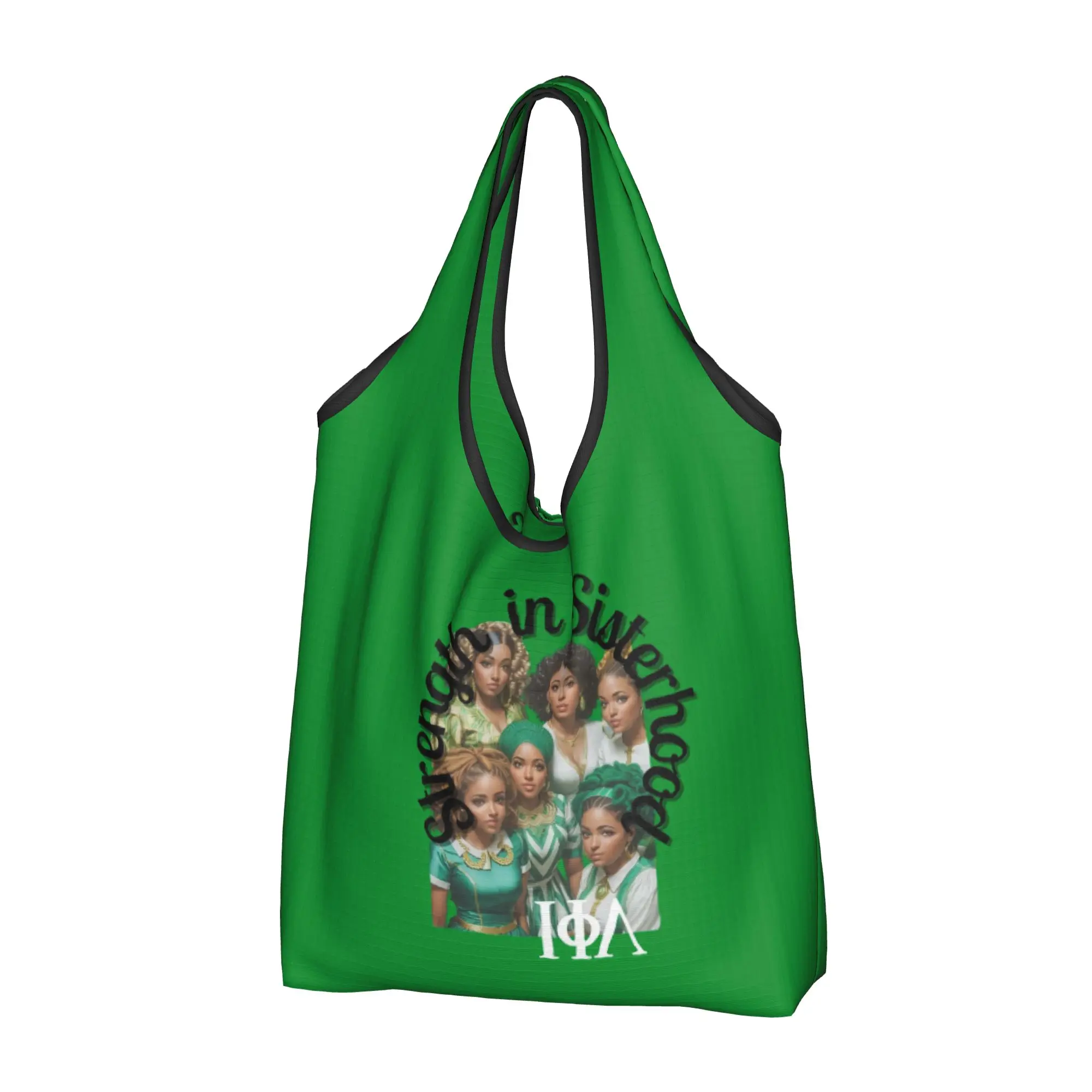 Cute 1929 Iota Phi Lambda  Shopping Tote Bags Portable African American Business Woman  Grocery Shopper Shoulder Bag