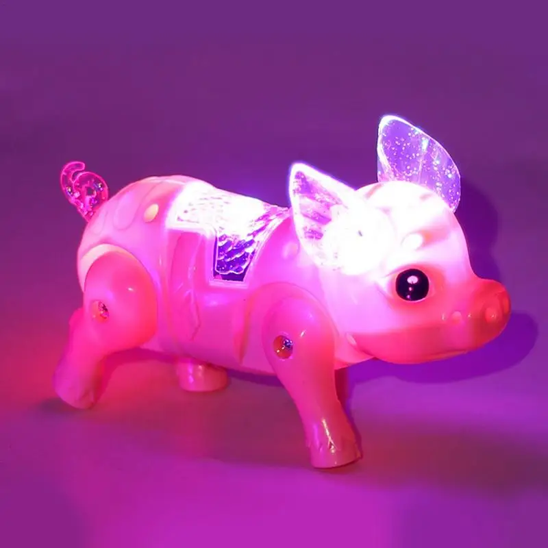 Walking Pig Toy Electronic Toy Pig With Music And Lights Interactive Pig Pet Toy Animated Gift For Boys And Girls Toddler