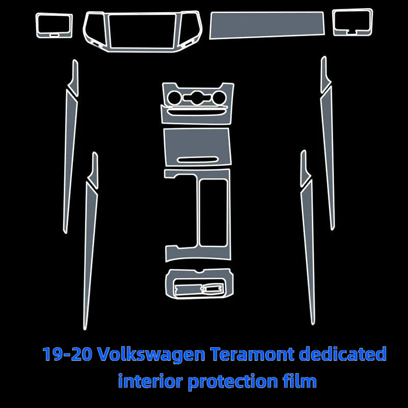 For19-20 Volkswagen Teramont dedicated interior protection film center console screen car interior transparent anti-scratch film