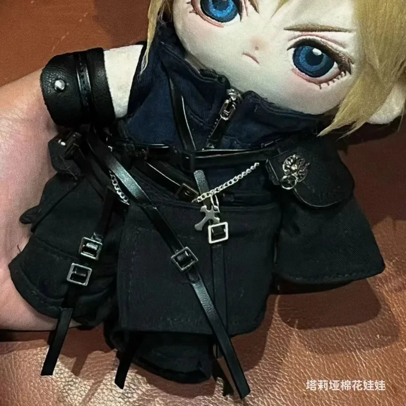 Game Cloud Strife Puppet Figure Mascot Costume Plush 20cm Doll for Cosplay Events