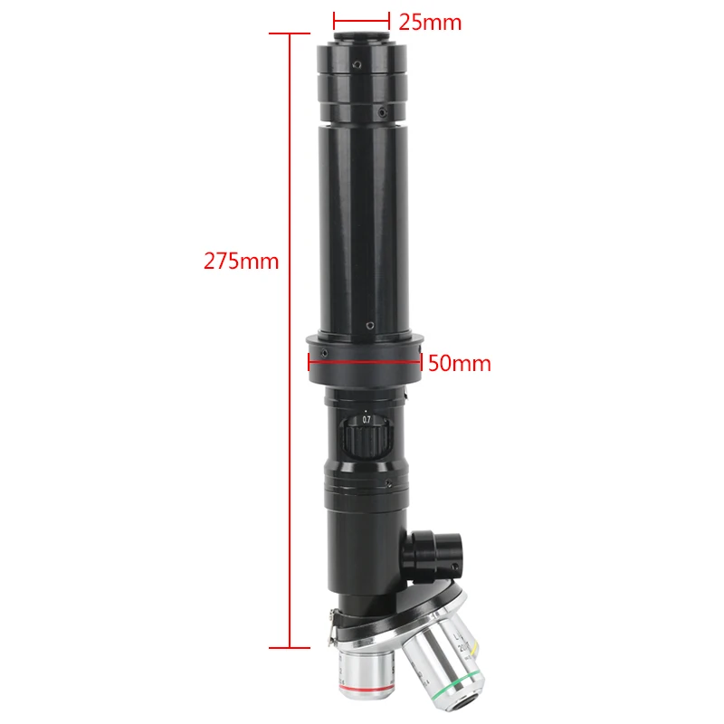 75X-4000X Coaxial Light C-mount Lens Adjustable Point Light Source 5X 10X 20X PLAN Achromatic Metallographic Objective Lens