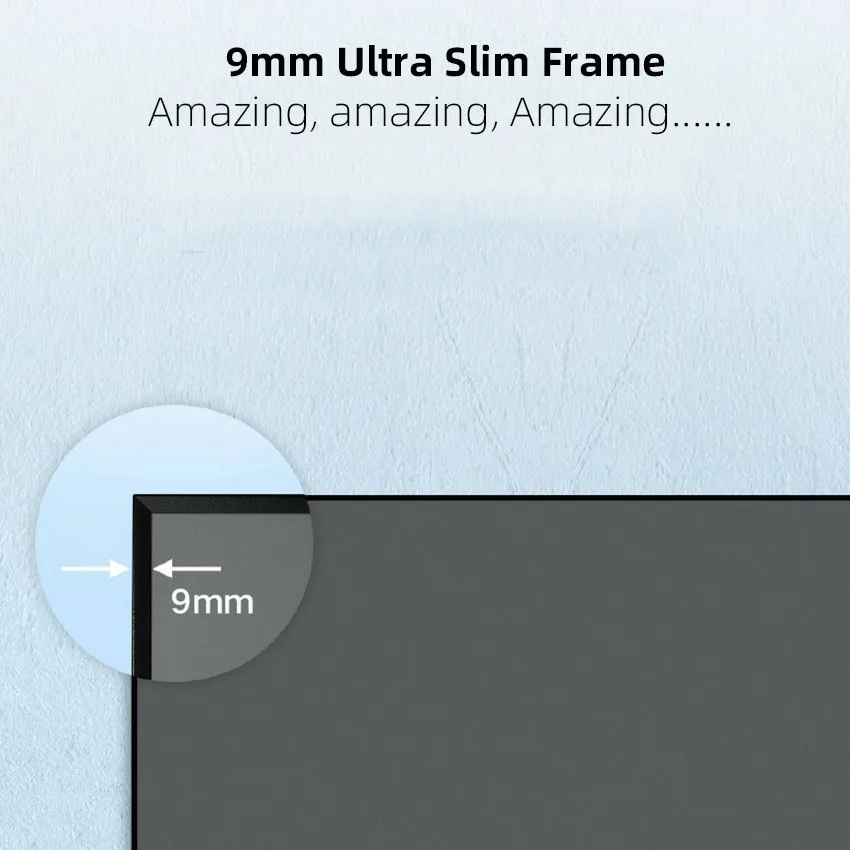 Yinzam Best ALR Fresnel Screen for Long Throw Projector,Fixed Frame 85% Ambient Light Rejecting Wall Screen for 4K 3D Projector
