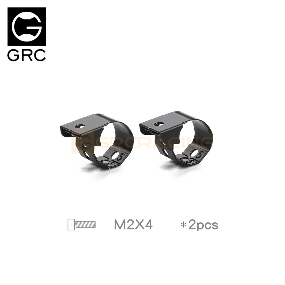 GRC 5-12mm Round Rod Spotlight Holder / LED Search Light Bracket for 1/8 1/6 Axial SCX6 Traxxas UDR Upgrade Option Parts #G157CX