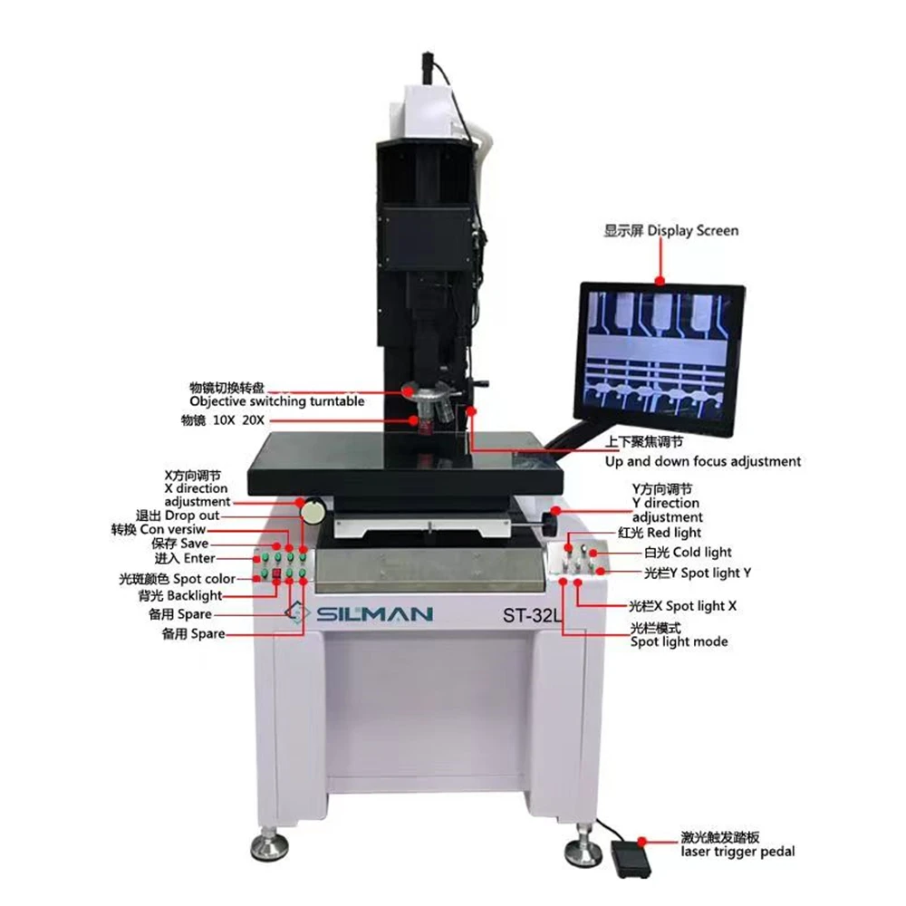 Silman ST-32L Mini Laser Machine Repair Lines TV Lcd For Mobile Phone Lcd Flex Cable Ecran Led TV Open Cell Machinery Device