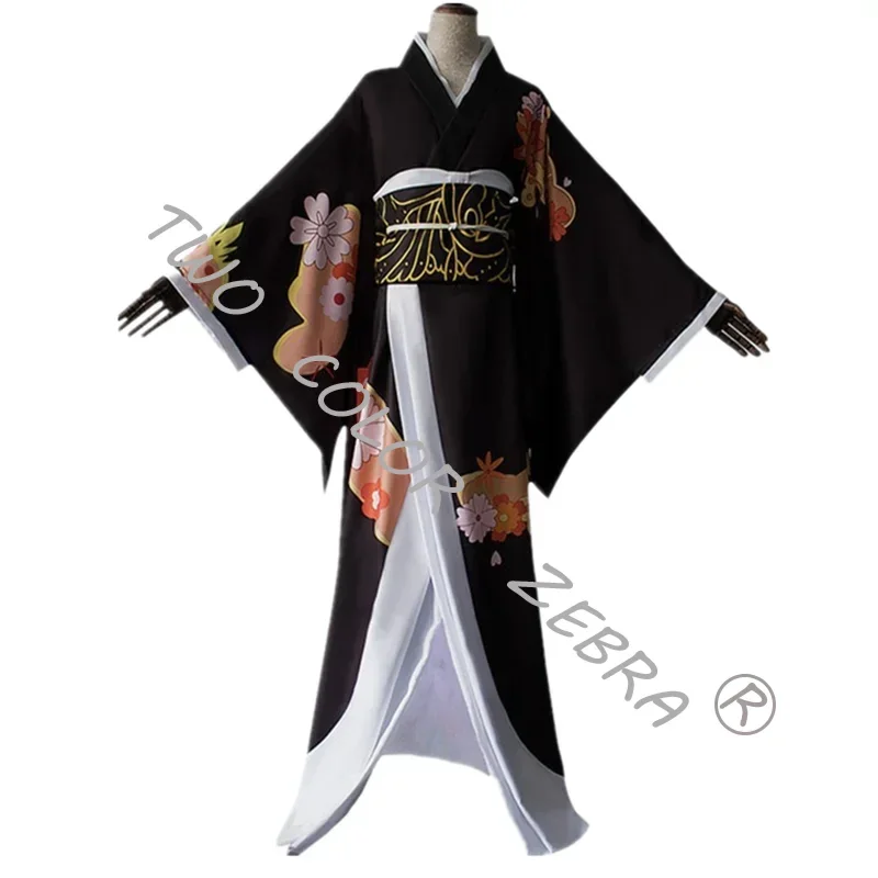 Kibutsuji Muzan Cosplay Costume Anime  Kimetsu no Yaiba Cosplay Costumes Women Kimono Uniforms Clothes Wig Dresses