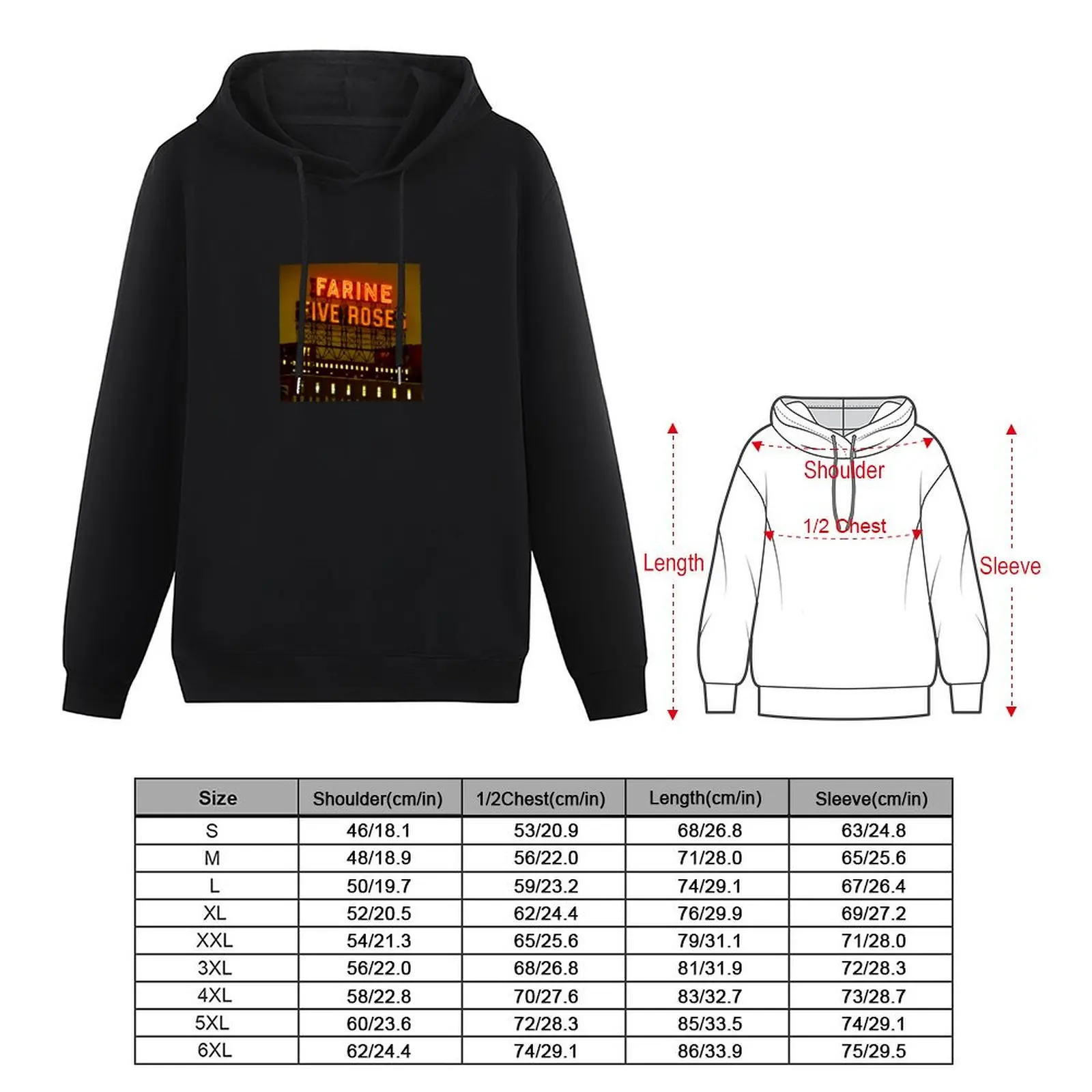 Farine Five Roses Montreal Pullover Hoodie male clothes men's hoodie sweatshirt