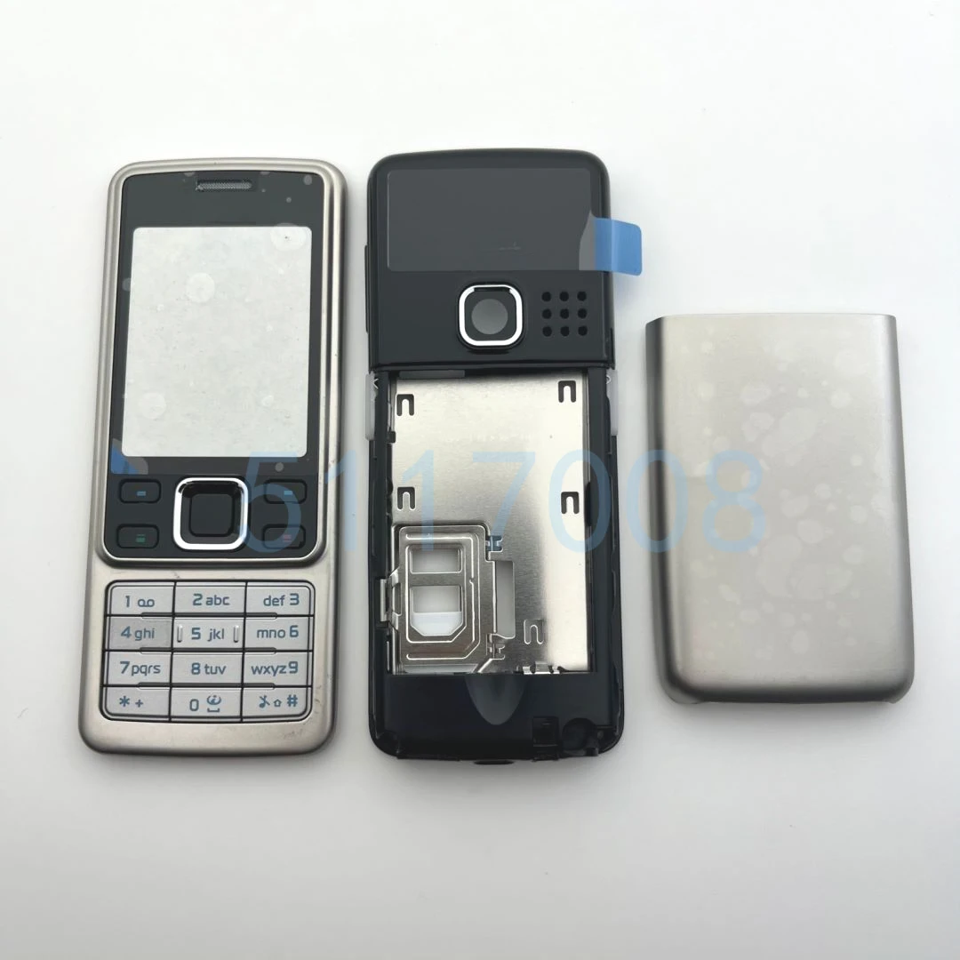 New Full Complete Mobile Phone Housing Battery Cover For Nokia 6300  Door Frame With English Keyboard