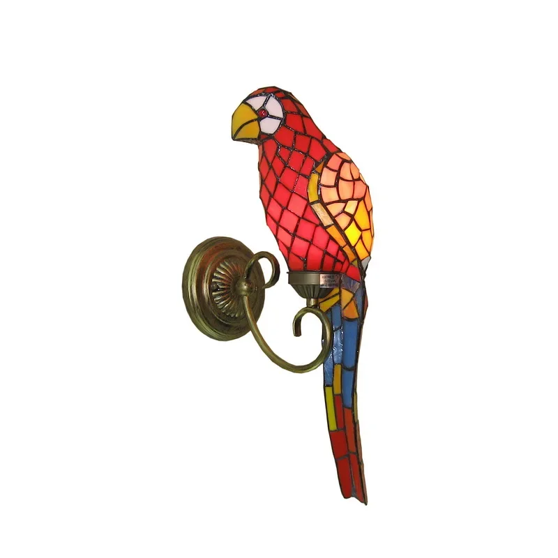 American parrot living room dining room art wall lamp  hotel engineering Club Cafe corridor wall lamp