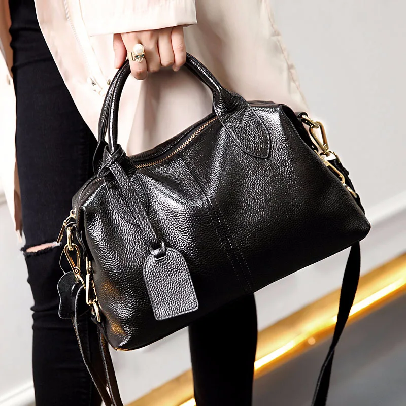 

2025 European And American Fashion New Handheld Women Bag Multi Functional Portable Boston Shoulder Crossbody Bag For Women Tide