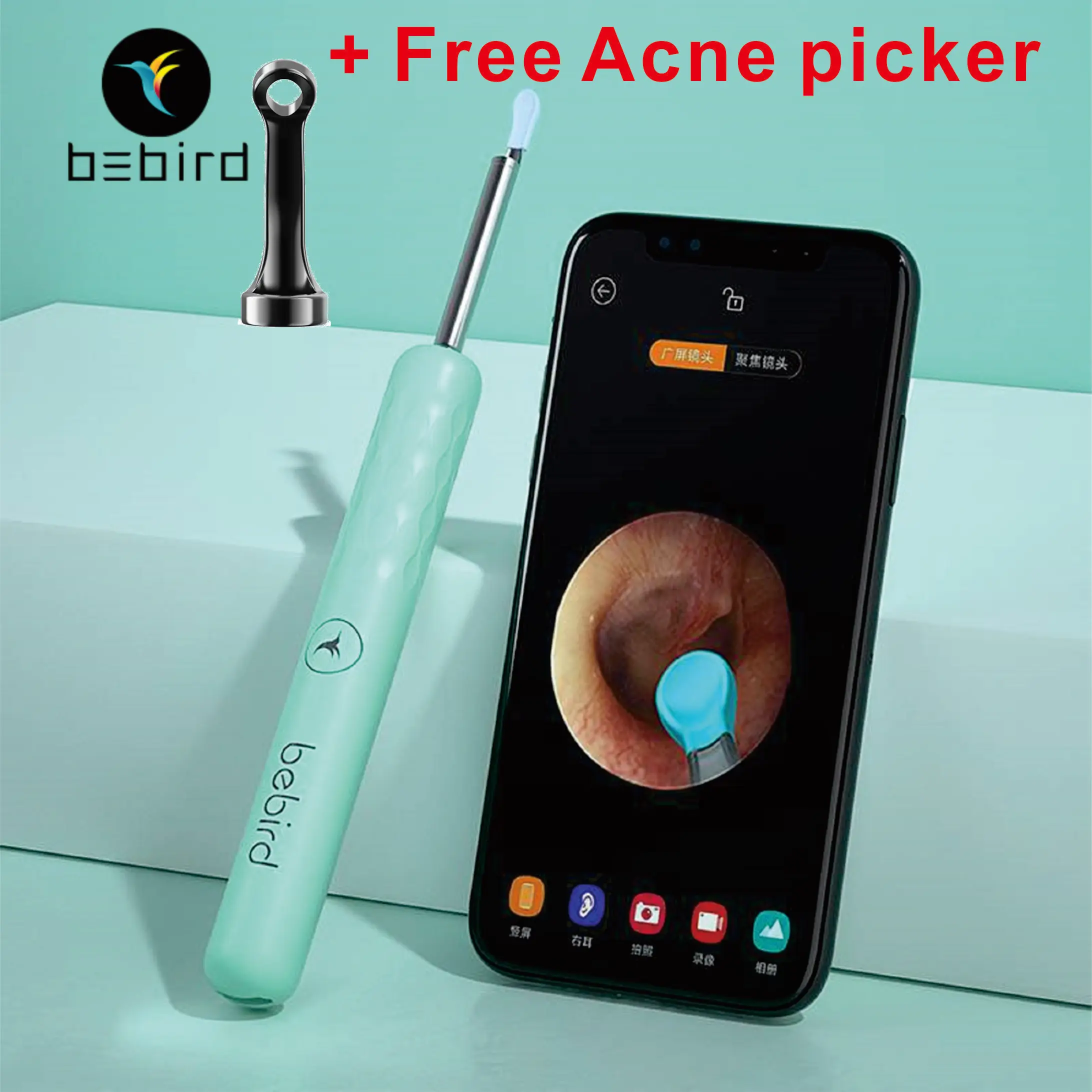 Original BEBIRD R3 Upgrade Smart Visible Earwax Remover Ear Cleaner With Otoscope Camera Earpick For Adult And Children