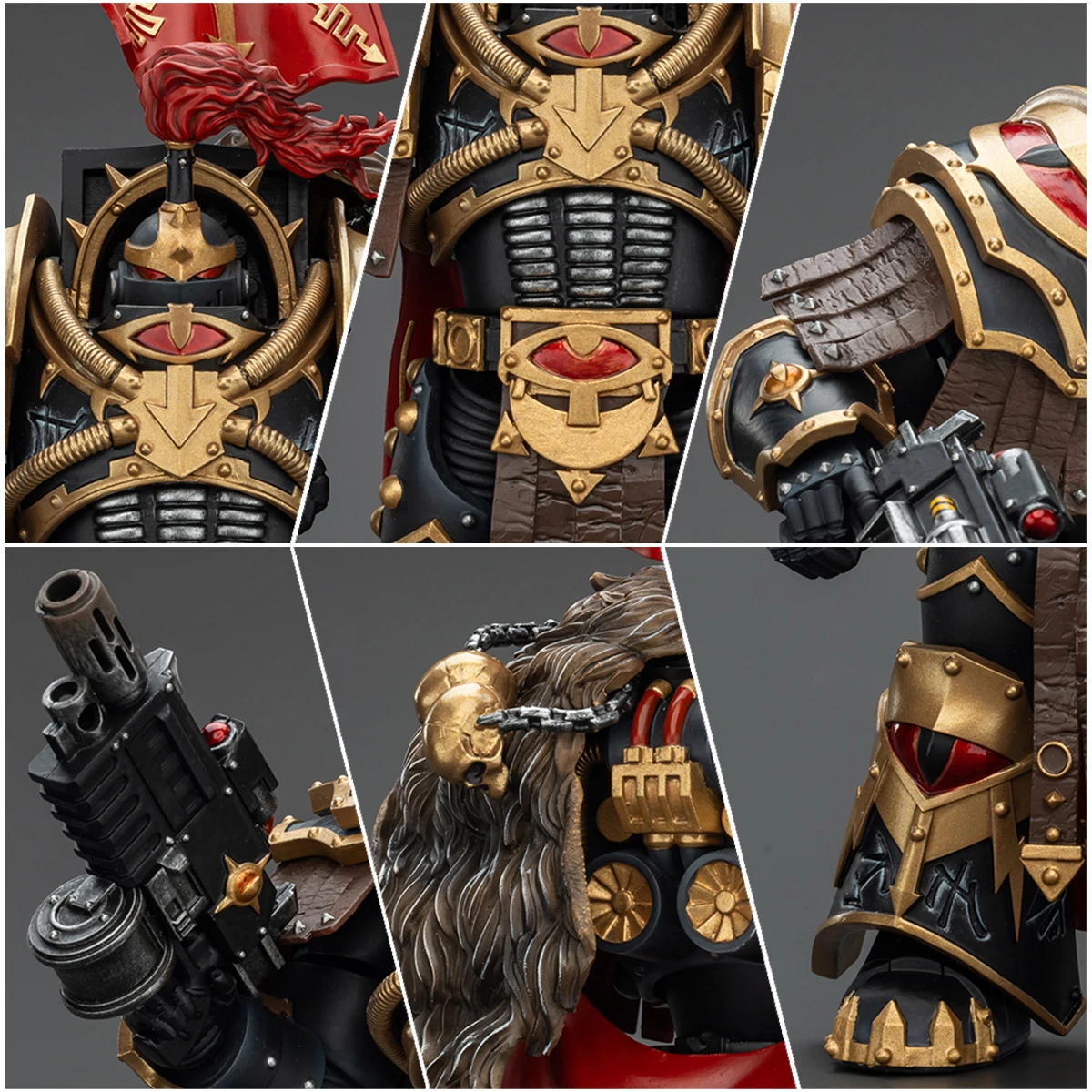 JOYTOY Warhammer 30K أبناء حورس عمل الشكل 1/18 الفيلق Cataphractii Praetor/البطل/الصيدلي تمثال نموذج اللعب #4