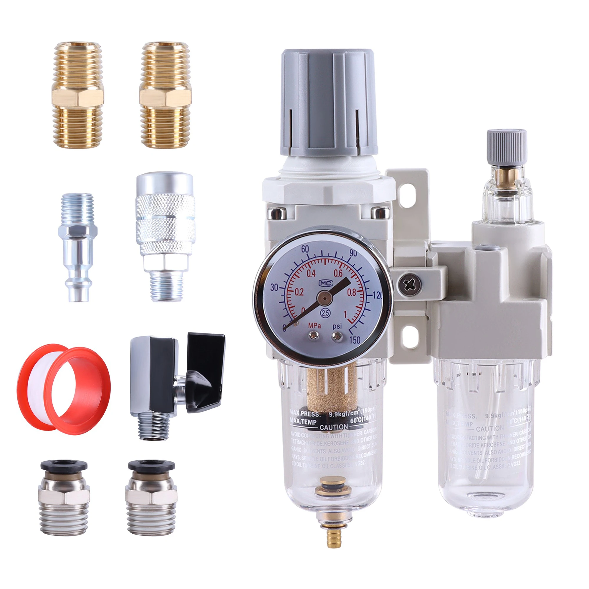 Air Source Processor Differential Pressure Drainage Oil Water Separator Air Filter AC3010-03 AC4010-04 AC2010-02