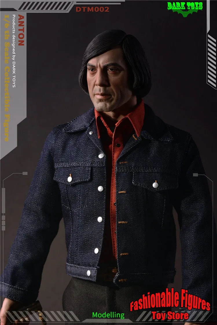 Dark Toys DTM002 1/6 Men Soldier Full Set Killer Anton Javier Bardem 12 Inches Action Figure Model For Fans Collection Gifts