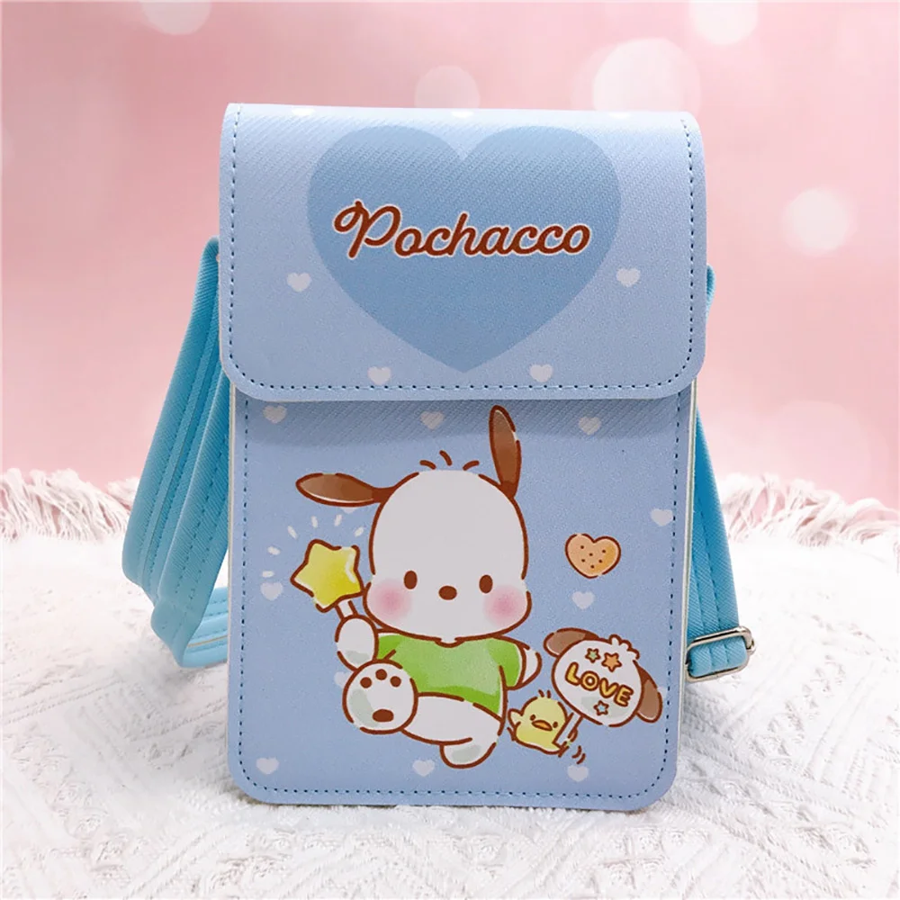 Sanrio Crossbody Bags Hellokitty Magnetic Buckle Shoulder Bag Mymelody Cinnamorol Cartoon Backpacks Anime Bagpacks Gift for Girl