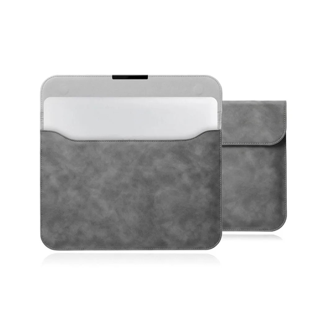 

Universal Portable Computer Storage Bag PU Leather 14/15inch Laptop Bag Clutch Bag Solid Color Tablet Cover School