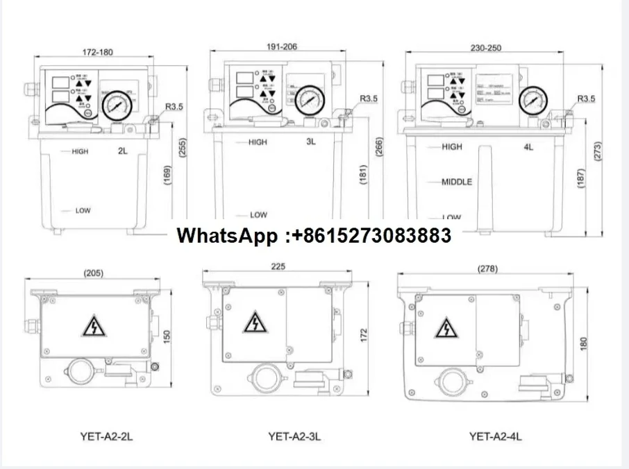 YET/YAC/YAE type-A1/A2/electric lubricating oil pump A2P2/B2P2/C2P2