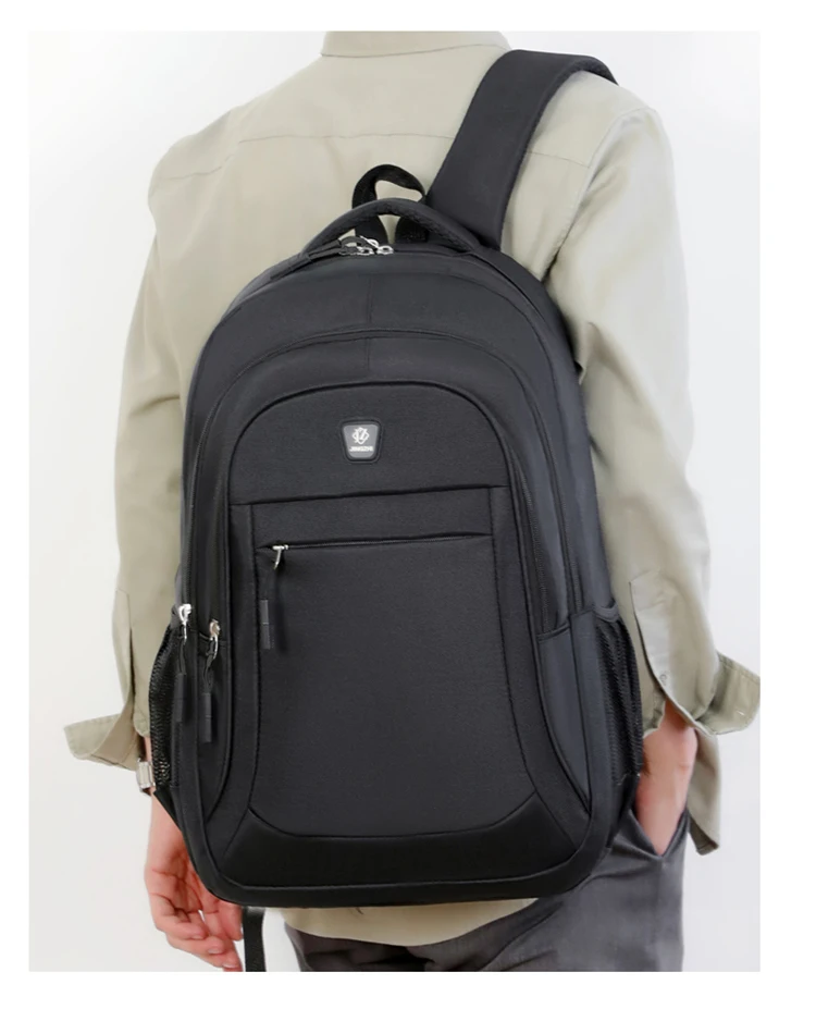 Backpack Men and Women Oxford Cloth Backpack Large Capacity Junior High School Student Backpack Men's Travel Backpack
