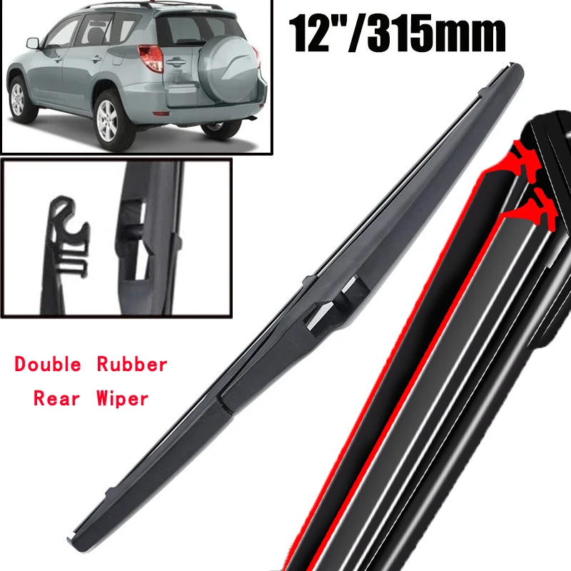 

Car Wiper 12" Rear Wiper Blade For Toyota RAV4 XA20 XA30 2000 - 2012 Windshield Windscreen Clean Tailgate Window Rain Brush