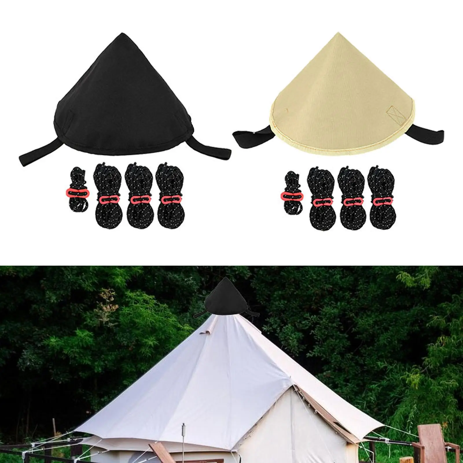 

Tarp Tent Connect Cap Canopy Connector Tent Hat Accessories Versatile Portable