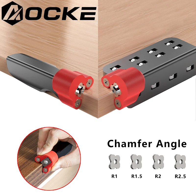 

AOCKE Chamfer Planer-Woodworking Edge Banding Corner Arc Trimming Tool - Quick Edge Deburring Manual Fillet Scraper