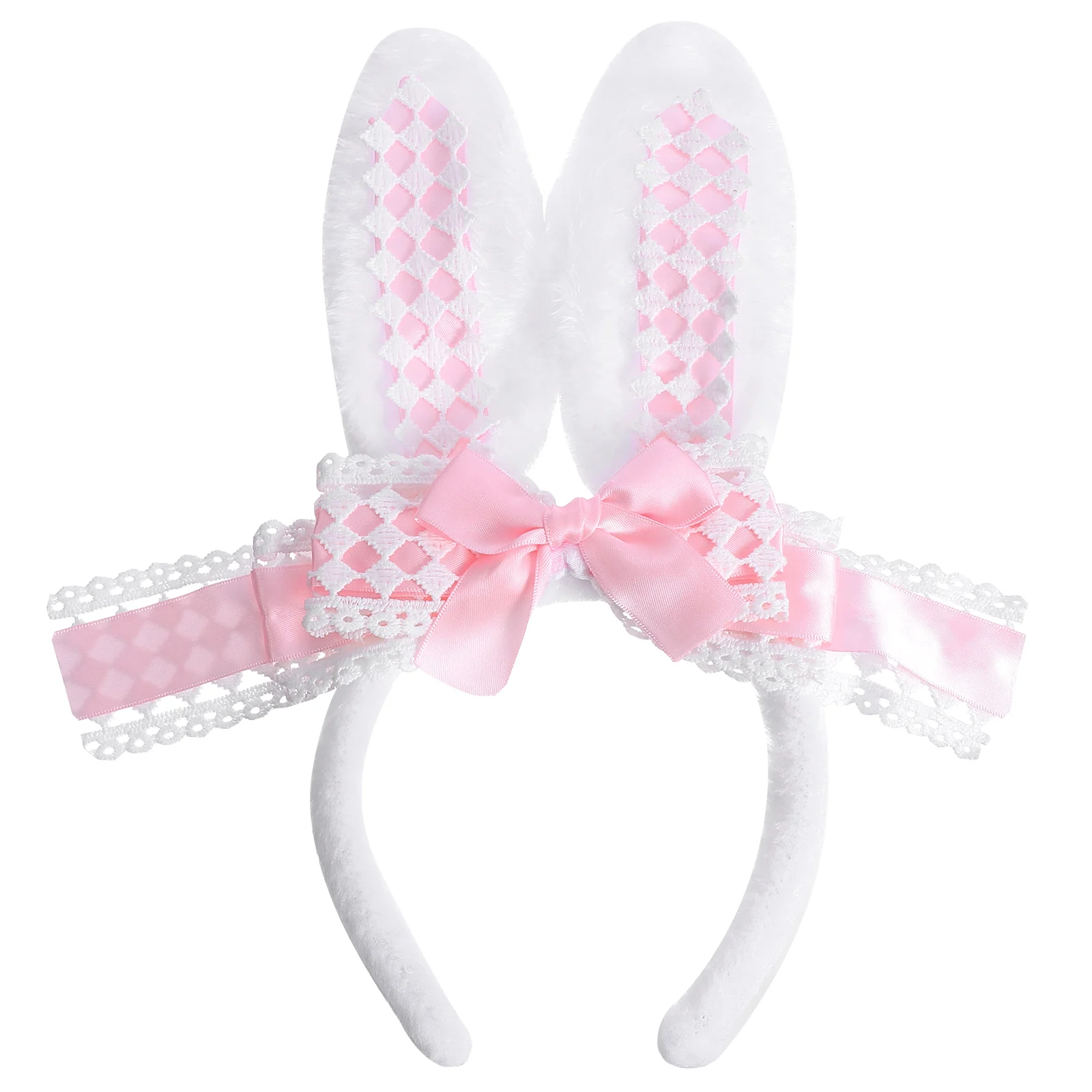 

Rabbit Ear Headband Fabrics Bow Girls Hoop Bunny Ears Party Hair Accessories Photo Props Easter Birthday Gifts