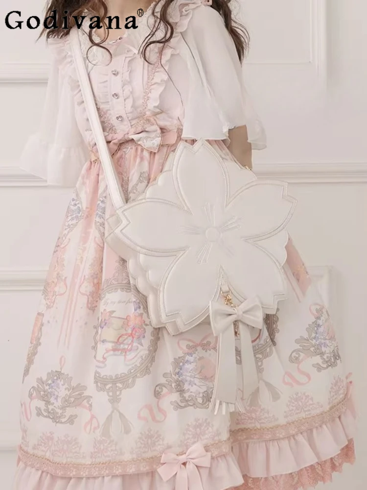 

Japanese Original Lolita Sweet Girl Handbag Large Capacity Cute Doll Feel Daily Versatile Outing Crossbody Bag