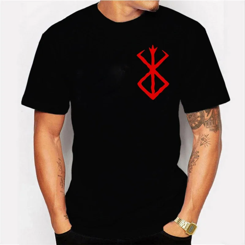 Berserk T Shirt Men\'s Clothing Japanese Fashion Anime Tshirt Short Sleeve Tee Harajuku Cartoon Print T-shirt Summer Tops Men