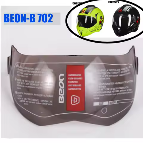 Beon helmet visor suitable for B-702 Flip-up helme lens motorcycle capacete PC Anti-UV visor lens Transparent Brown