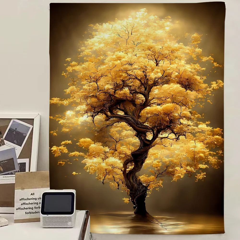 

Golden Money Tree Hanging Bohemian Tapestry Cheap Hippie Wall Hanging Bohemian Wall Tapestries Mandala Wall Hanging Home Decor