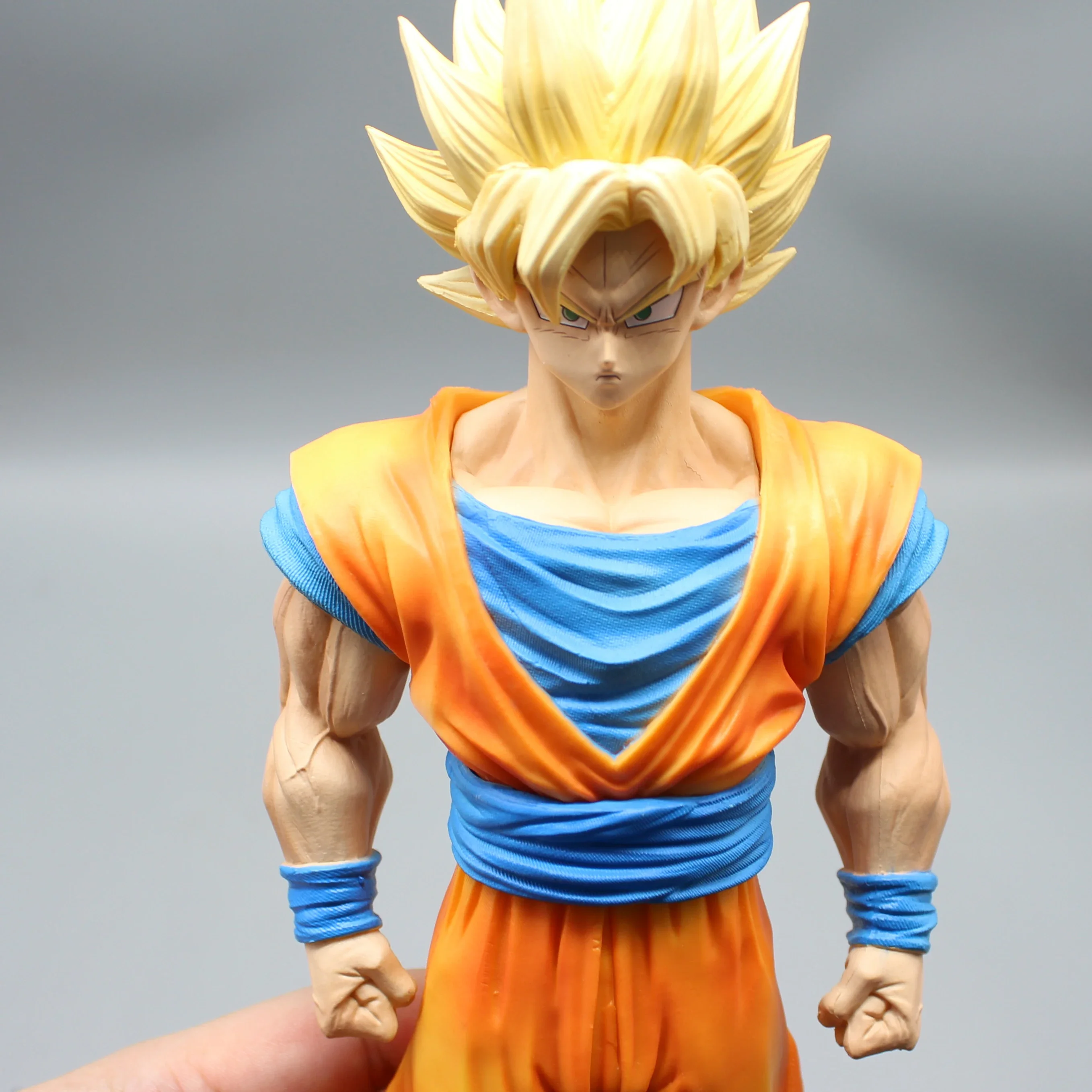 

34 см телефон, статуэтка, аниме, 2 головки, Kakarotto Super Saiyan Goku, строительные игрушки, подарки