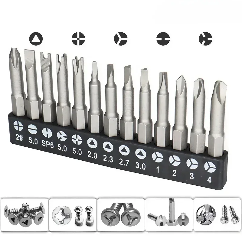 13pc Special-shaped Screwdriver Set PH2 U Y Shape Triangle Screwdriver Bit For Appliance Repair Repair Tool Screwdriver