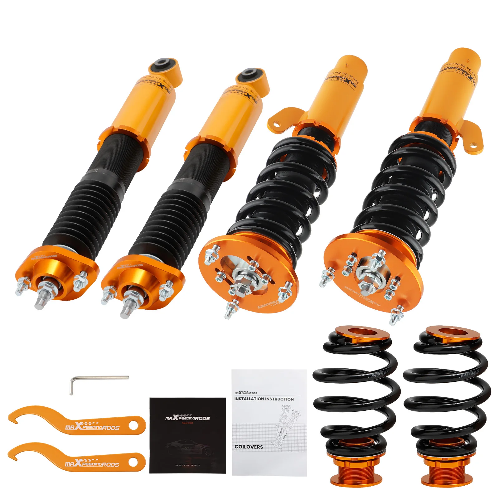 Full Coilover Struts Shocks Kit for BMW E46 3 Series 316i 325i 328i 330i 323i Adjuatble Height Suspension Shock Absorber Strut