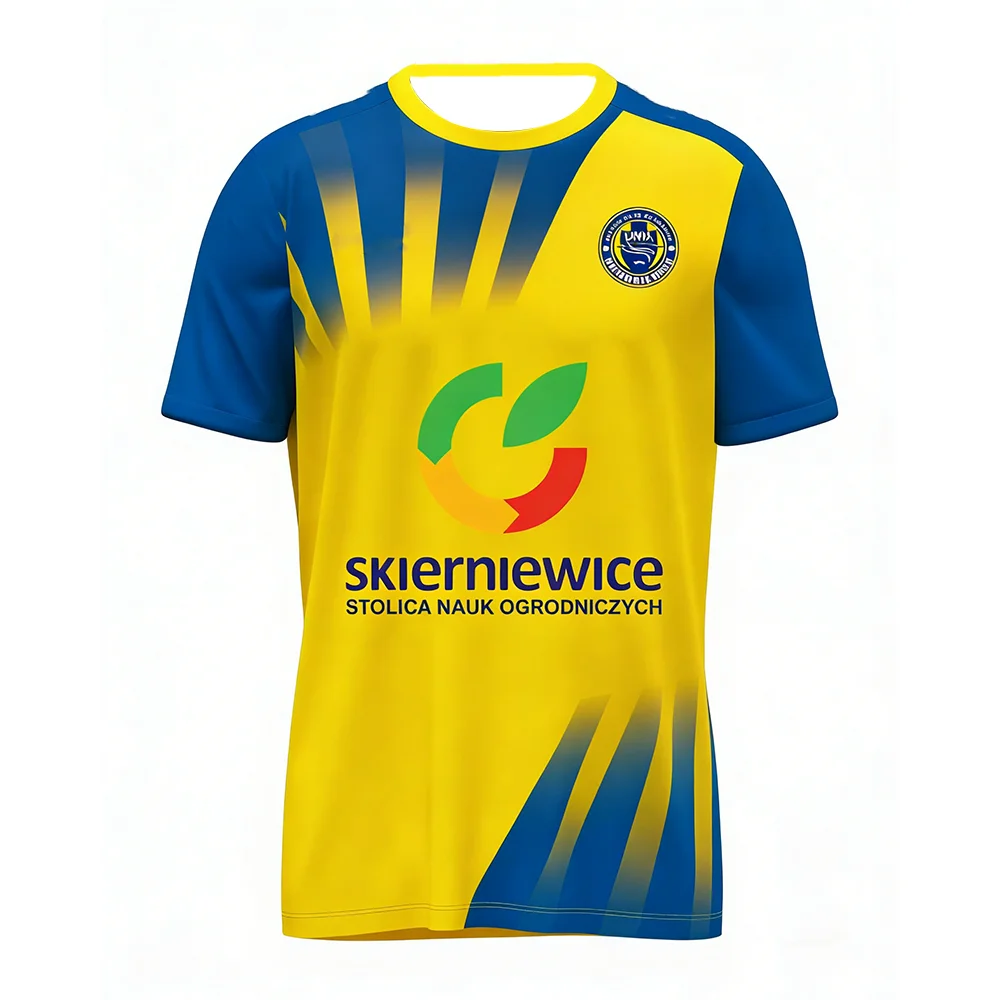 2026 Unia Skierniewice Team Short Sleeved Jersey Breathable Quick Drying Sports T-Shirt for Polish League Fans