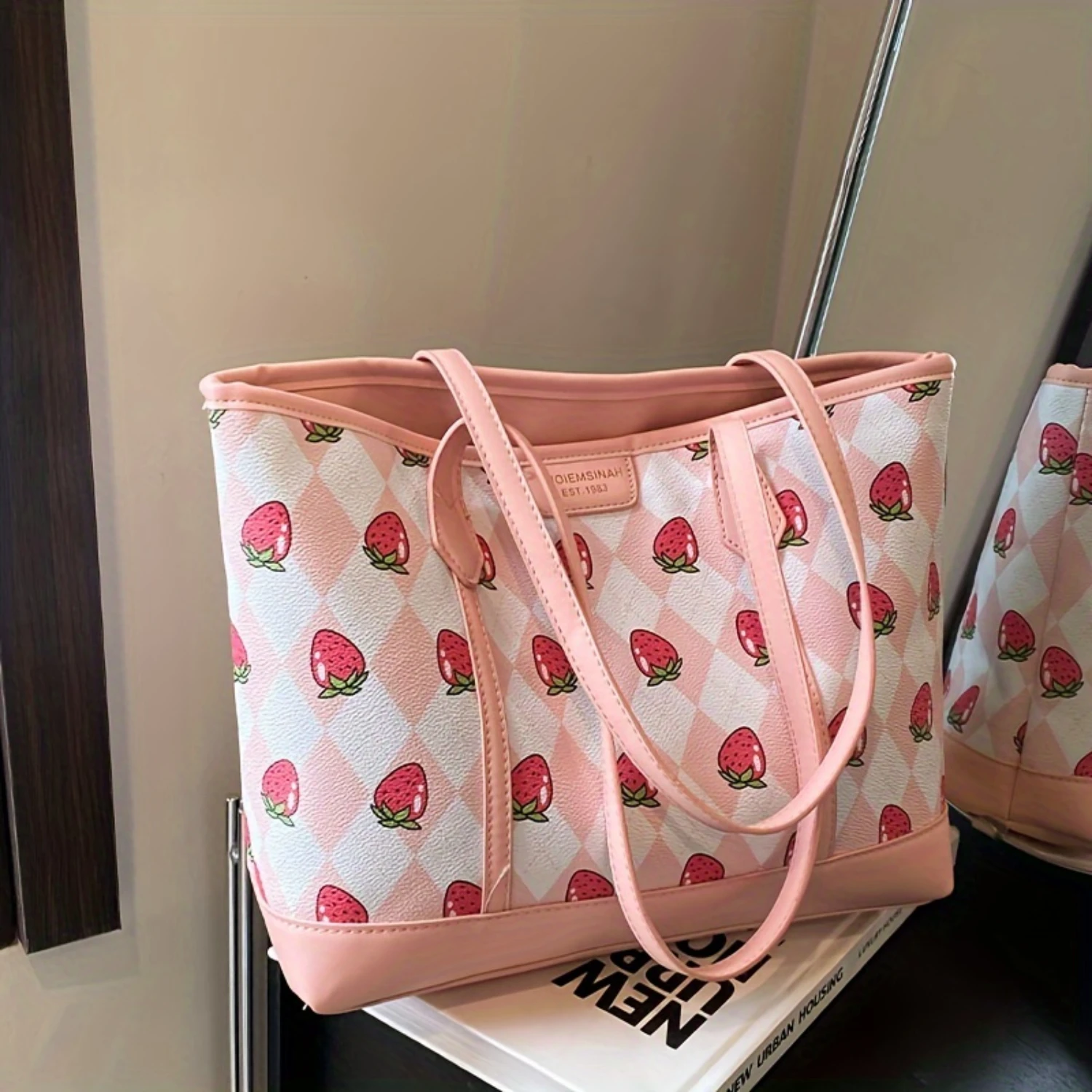 

Fruit Pattern Print Tote Bag for Women - Stylish Handbag for School, Work, Travel & Shopping
