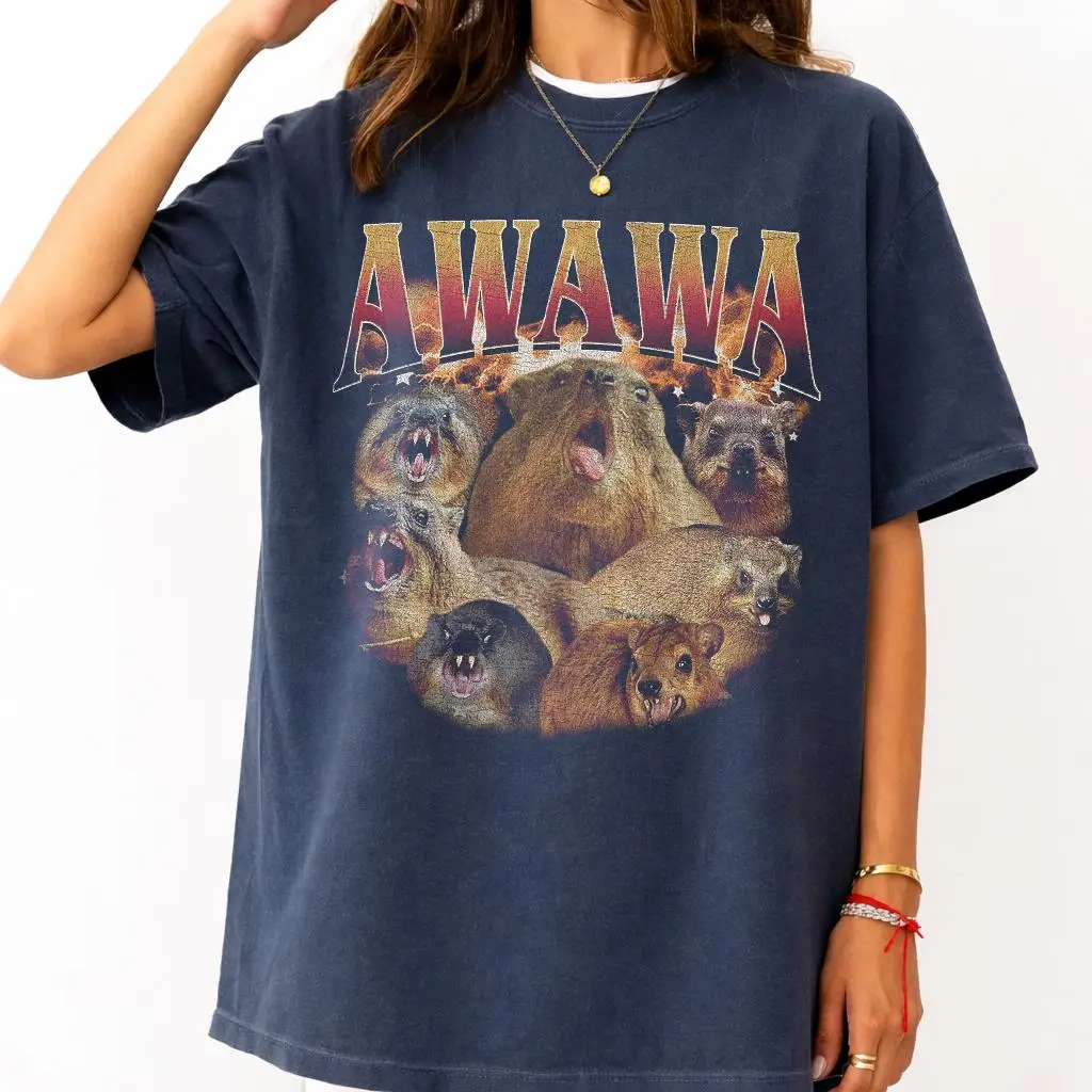 AIWA WA Capybara Shirt, Funny Animal Meme Tee, Capybara Lover Gift, Viral Rodent Graphic Shirt, Cute Wildlife Tee