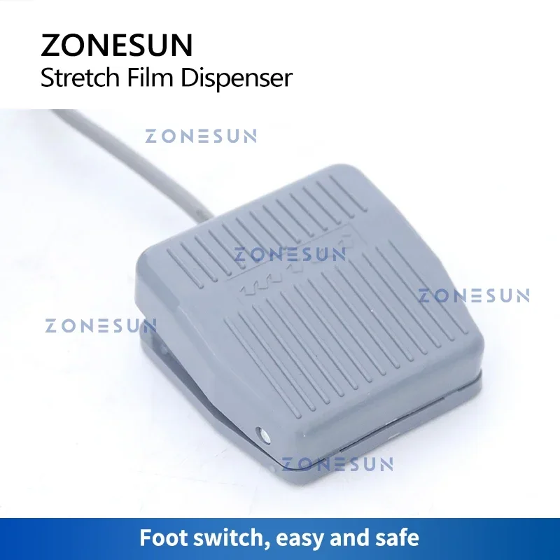 ZONESUN ZS-DBC800 Stretch Film Dispenser Turntable Carton Pallet Wrapping Machine Automatic Rotating Film Winding Machine